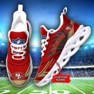 M7 NFL San Francisco 49ers Max Soul Sneaker Custom Name Shoes 62