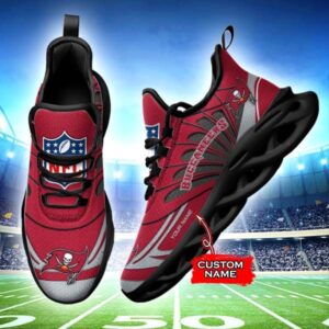 M7 NFL Tampa Bay Buccaneers Max Soul Sneaker Custom Name Shoes 62