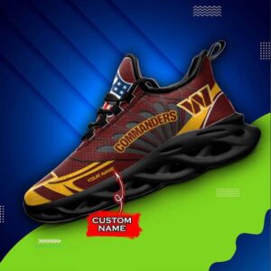 M7 NFL Washington Commanders Max Soul Sneaker Custom Name Shoes 62