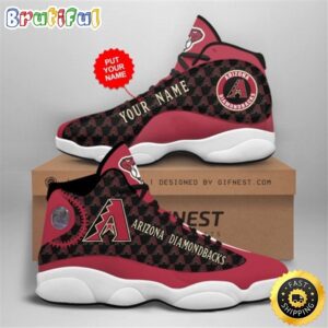 MLB Arizona Diamondbacks Custom Name Air Jordan 13 Shoes V1