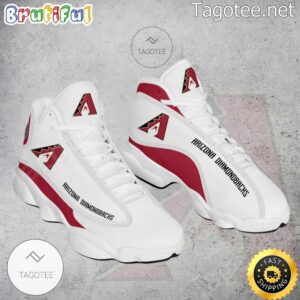 MLB Arizona Diamondbacks White Red Air Jordan 13 Shoes