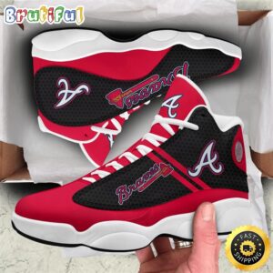 MLB Atlanta Braves Black Red Air Jordan 13 Shoes