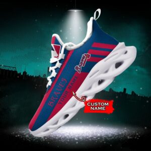 MLB Atlanta Braves Max Soul Sneaker Custom Name Style 1