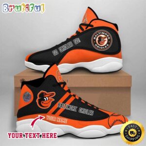 MLB Baltimore Orioles Custom Name Air Jordan 13 Shoes V5