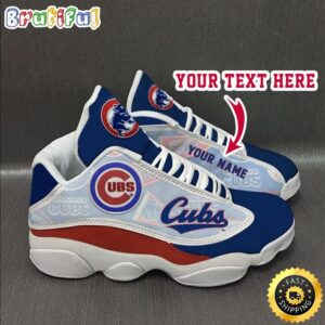 MLB Chicago Cubs Custom Name Air Jordan 13 Shoes V2