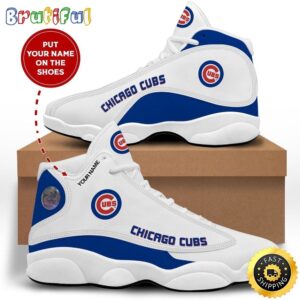 MLB Chicago Cubs Custom Name Air Jordan 13 Shoes V7