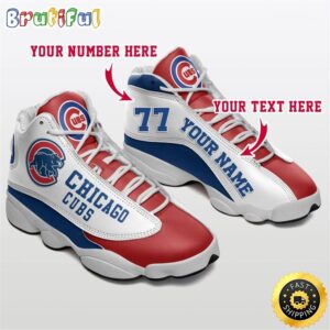 MLB Chicago Cubs Custom Name Number Air Jordan 13 Shoes V5
