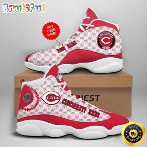 MLB Cincinnati Reds Custom Name Air Jordan 13 Shoes V1