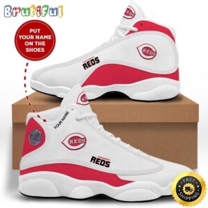 MLB Cincinnati Reds Custom Name Air Jordan 13 Shoes V4
