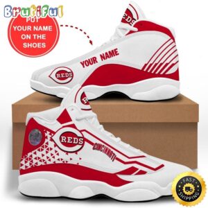 MLB Cincinnati Reds Custom Name Air Jordan 13 Shoes V5