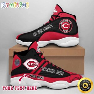 MLB Cincinnati Reds Custom Name Air Jordan 13 Shoes V6