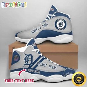 MLB Detroit Tigers Custom Name Air Jordan 13 Shoes V1