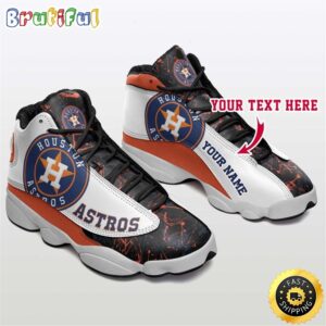 MLB Houston Astros Custom Name Air Jordan 13 Shoes V2