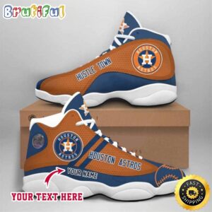 MLB Houston Astros Custom Name Air Jordan 13 Shoes V4