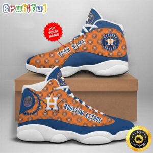 MLB Houston Astros Custom Name Air Jordan 13 Shoes V5