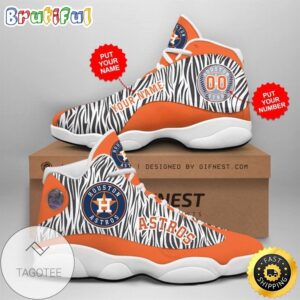 MLB Houston Astros Custom Name Number Air Jordan 13 Shoes V6