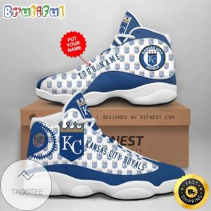 MLB Kansas City Royals Custom Name Air Jordan 13 Shoes V3