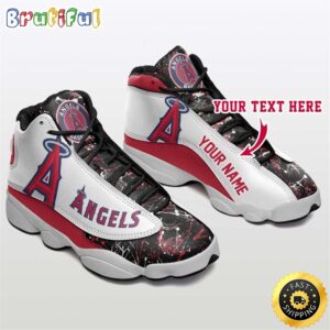MLB Los Angeles Angels Custom Name Air Jordan 13 Shoes V1