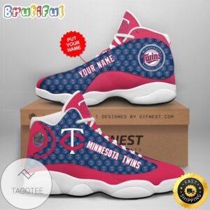 MLB Minnesota Twins Custom Name Air Jordan 13 Shoes V6