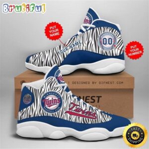 MLB Minnesota Twins Custom Name Number Air Jordan 13 Shoes V5