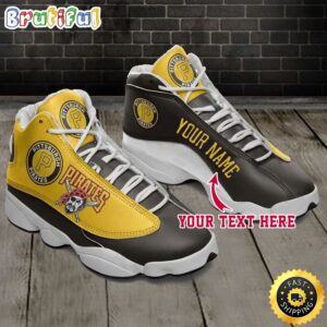 MLB Pittsburgh Pirates Custom Name Air Jordan 13 Shoes V5
