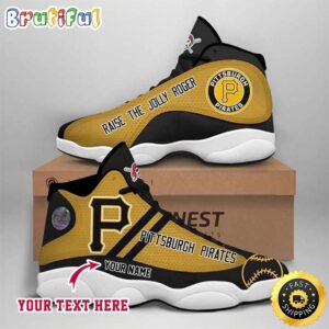 MLB Pittsburgh Pirates Custom Name Air Jordan 13 Shoes V6