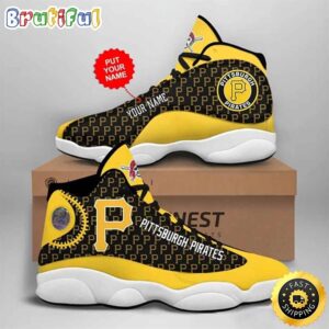 MLB Pittsburgh Pirates Custom Name Air Jordan 13 Shoes V7