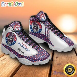 MLB Texas Rangers Mom Leopard Pattern Air Jordan 13 Shoes