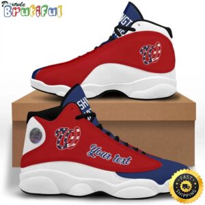 MLB Washington Nationals Custom Name Air Jordan 13 Shoes V1
