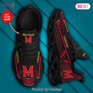 Maryland Terrapins NCAA Black Mix Red Max Soul Shoes