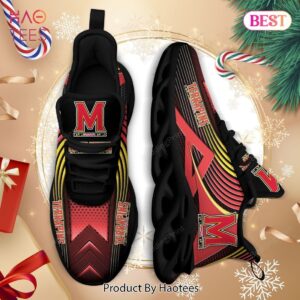 Maryland Terrapins NCAA Gold Red Black Max Soul Shoes