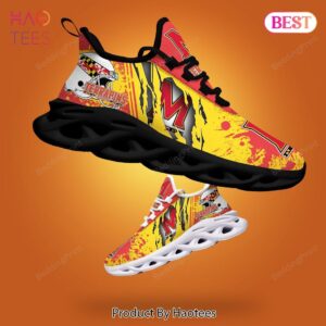 Maryland Terrapins NCAA Red Mix Gold Max Soul Shoes Fan Gift