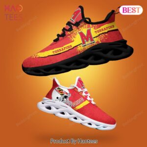 Maryland Terrapins NCAA White Red Gold Max Soul Shoes