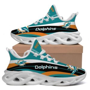 Miami Dolphins Clunky NFL Custom Name For Sport Lover Max Soul Sneaker Running Sport Shoes