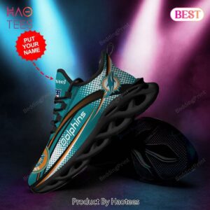 Miami Dolphins Custom Personalized NFL Max Soul Shoes