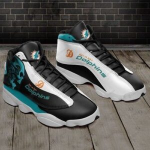 Miami Dolphins J13 Sneaker Custom Shoes For Fans Des 22