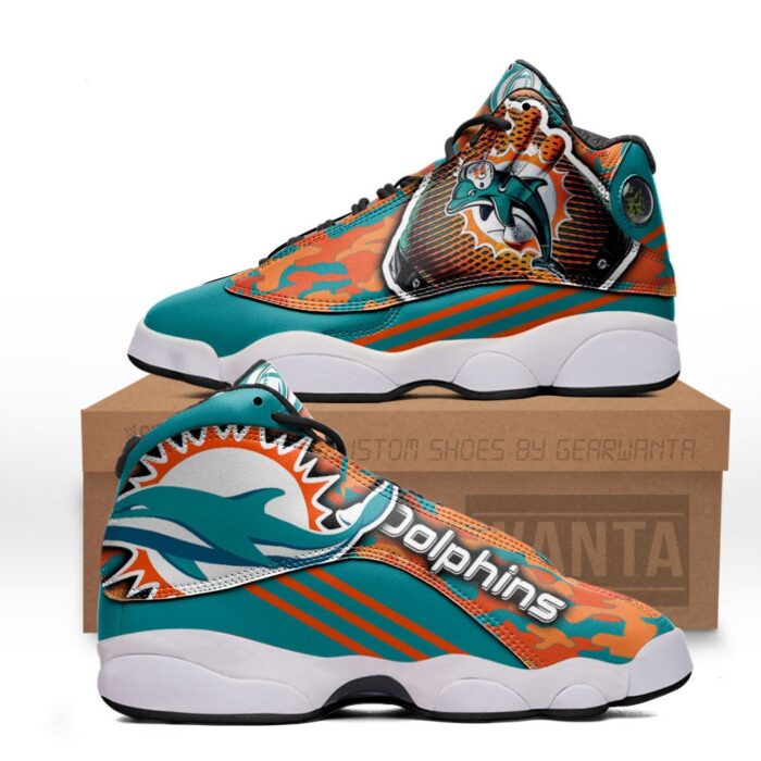 Miami Dolphins JD13 Sneakers Custom Shoes