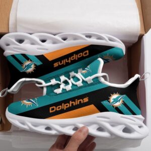 Miami Dolphins Lover White Shoes Max Soul
