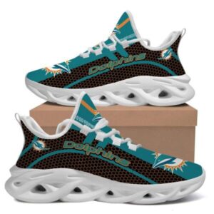 Miami Dolphins Max Soul Sneaker Running Sport Shoes Fan Gift
