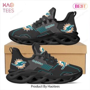 Miami Dolphins NFL Black Blue Max Soul Shoes