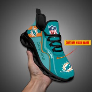Miami Dolphins NFL Customized Unique Max Soul Shoes