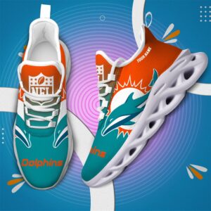 Miami Dolphins Personalized Custom Name Max Soul Shoes