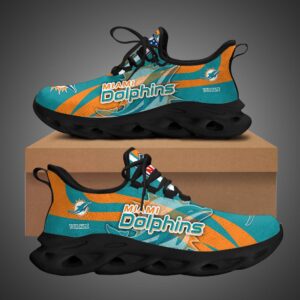 Miami Dolphins Personalized Max Soul Shoes