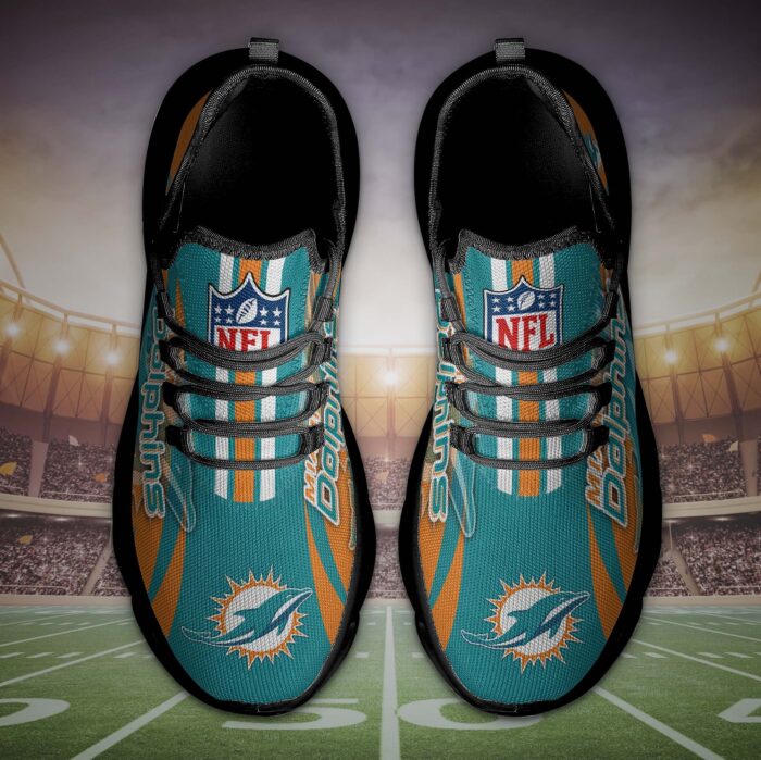 Miami Dolphins Personalized Max Soul Shoes
