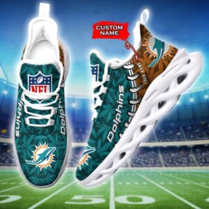 Miami Dolphins Personalized Max Soul Shoes for Fan