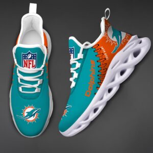 Miami Dolphins Personalized NFL Max Soul Shoes Ver 2