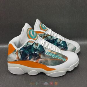 Miami Dolphins White Air Jordan 13 Shoes