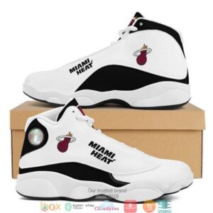 Miami Heat Nba Football Team Air Jordan 13 Sneaker Shoes