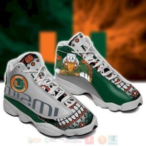 Miami Hurricanes Football Ncaa Air Jordan 13 Shoes