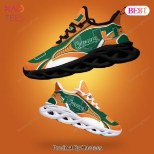 Miami Hurricanes NCAA Green Orange Black Max Soul Shoes